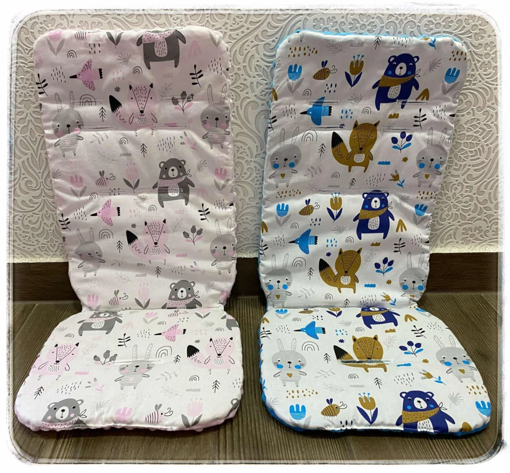 Őszi állatos babakocsi betét fiúknak és lányoknak